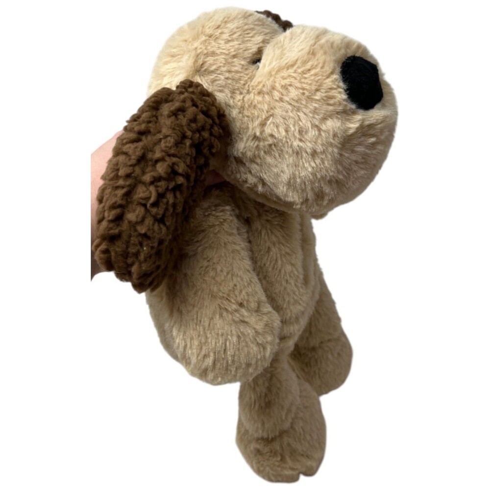 Cozy Hugs Plush Dog Size 12 Inch Tan Brown Microwaveable Lavender Scented Pouch